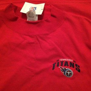 Tennessee Titans NFL Mens Mock Turtleneck Size XL